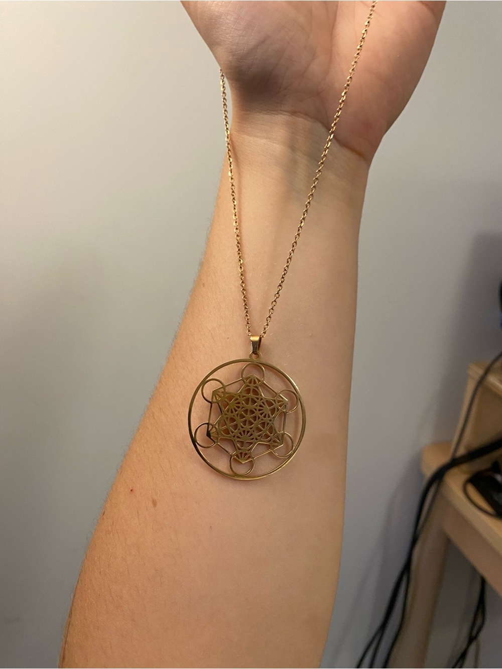 Gold Metatron Pendant Necklace - Women Jewelry